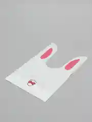 Розовый пакет для упаковки подарка Дед Мороз, Новый год/ подарочный пакет/ мешочек/пакет с ушками