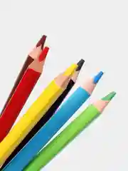 Карандаши цветные толстые "Листёнок" 6 цв., трёхгранные+точилка, детские. 9404-6