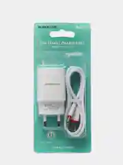 Белый сетевое зарядное устройство Borofone BA20A 1xUSB до 2.1А с кабелем Type-C (Для Android)