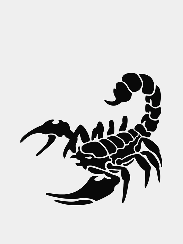 Наклейка на авто "Скорпион"