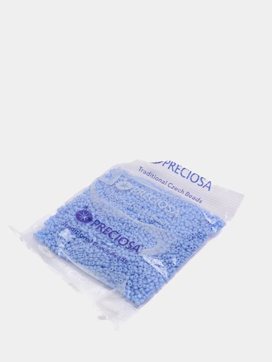 Голубой бисер чешский Preciosa Чехия № 10/0, 50 гр