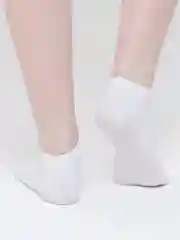 Носки женские короткие однотонные, белые