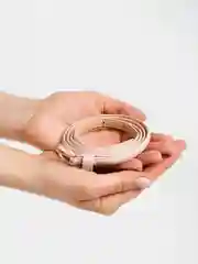 Конфетный женский кожаный ремень ( тонкий / узкий ) с металлической пряжкой