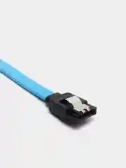Голубой кабель SATA - SATA угловой для подключения HDD, SSD