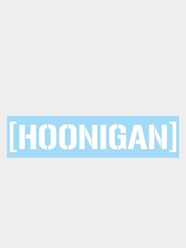 Наклейка "HOONIGAN" на стекло или кузов авто