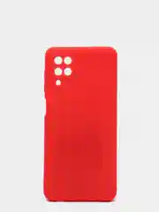 Алый чехол Samsung Galaxy A12, M12 (Самсунг Галакси А12, М12), силиконовый, цветной, матовый