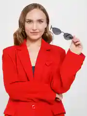 Хром яркие солнцезащитные очки без оправы