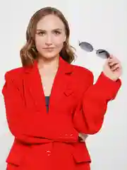 Карамельный яркие солнцезащитные очки без оправы