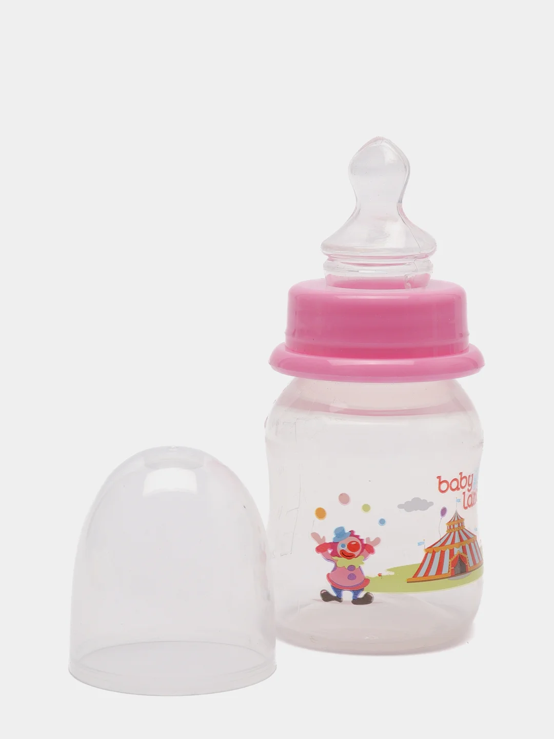 Розовый бутылочка Baby Land 80мл с силиконовой анатомической соской Air System