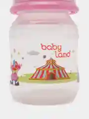 Розовый бутылочка Baby Land 80мл с силиконовой анатомической соской Air System
