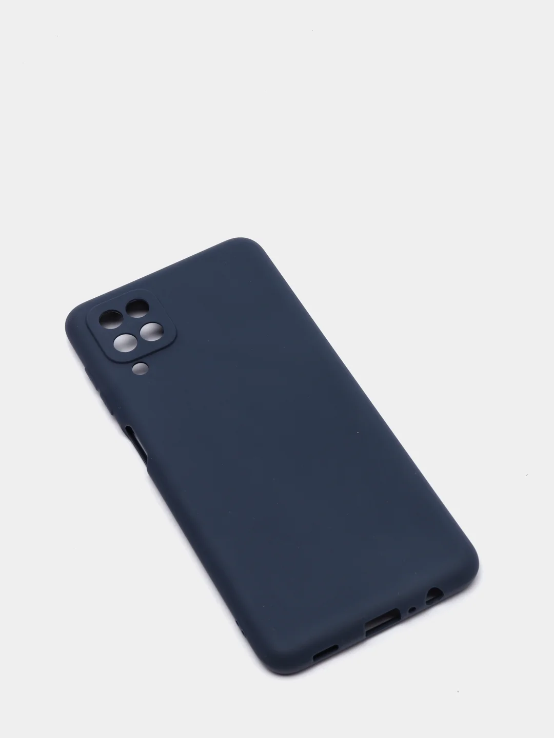 Индиго чехол Samsung Galaxy A12, M12 (Самсунг Галакси А12, М12), силиконовый, цветной, матовый