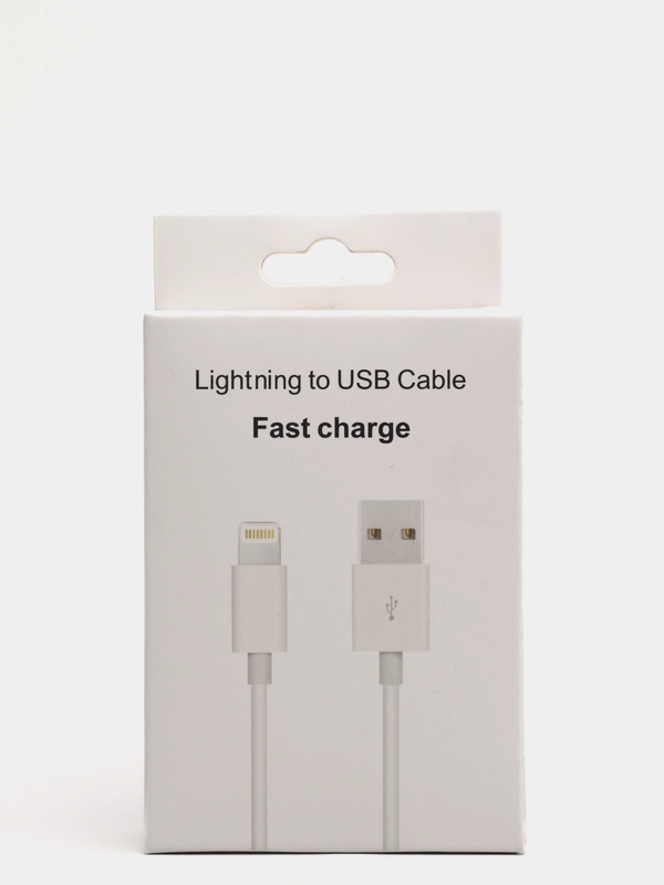 Провод для айфона/ Кабель lightning для зарядки apple iPhone iPad с упаковкой (1 метр)