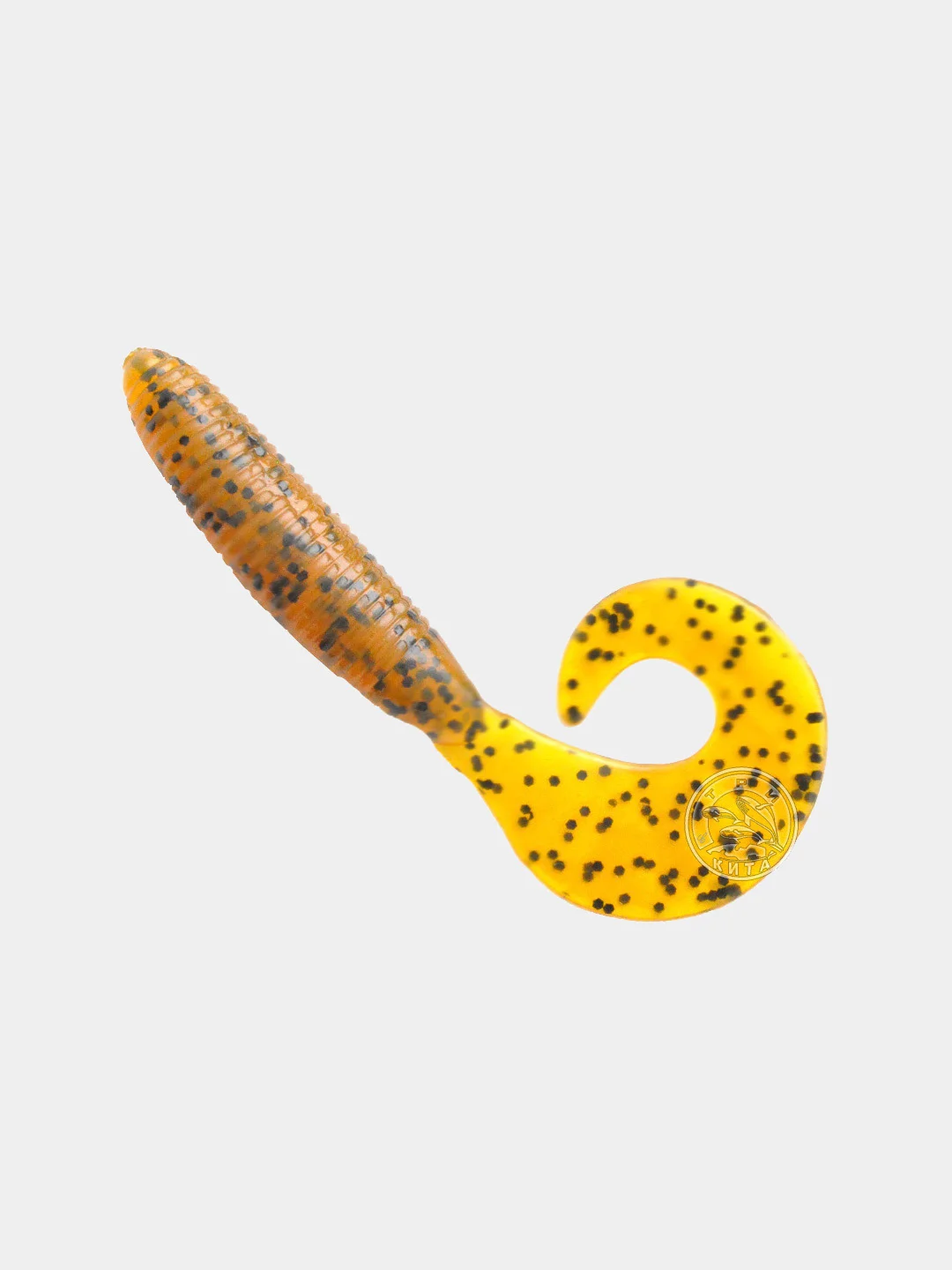 Терракотовый силиконовые приманки ACTION PLASTICS Curl Tail Grub 3