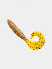 Терракотовый силиконовые приманки ACTION PLASTICS Curl Tail Grub 3