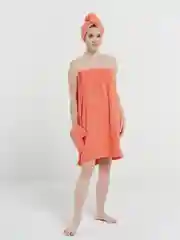 Коралловый набор для сауны женский, махровый, разные цвета, XL-3XL(50-58)