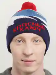 Голубой шапка осень-зима, промышленной вязки
