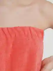 Коралловый набор для сауны махровый женский, разные цвета, (3 предмета) размер S-L(42-50)