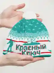 Зеленый шапка осень-зима, промышленной вязки