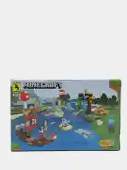 Бежевый детский конструктор рыцари, конструктор minecraft