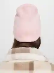 Розовый вязаная шапка Капелла