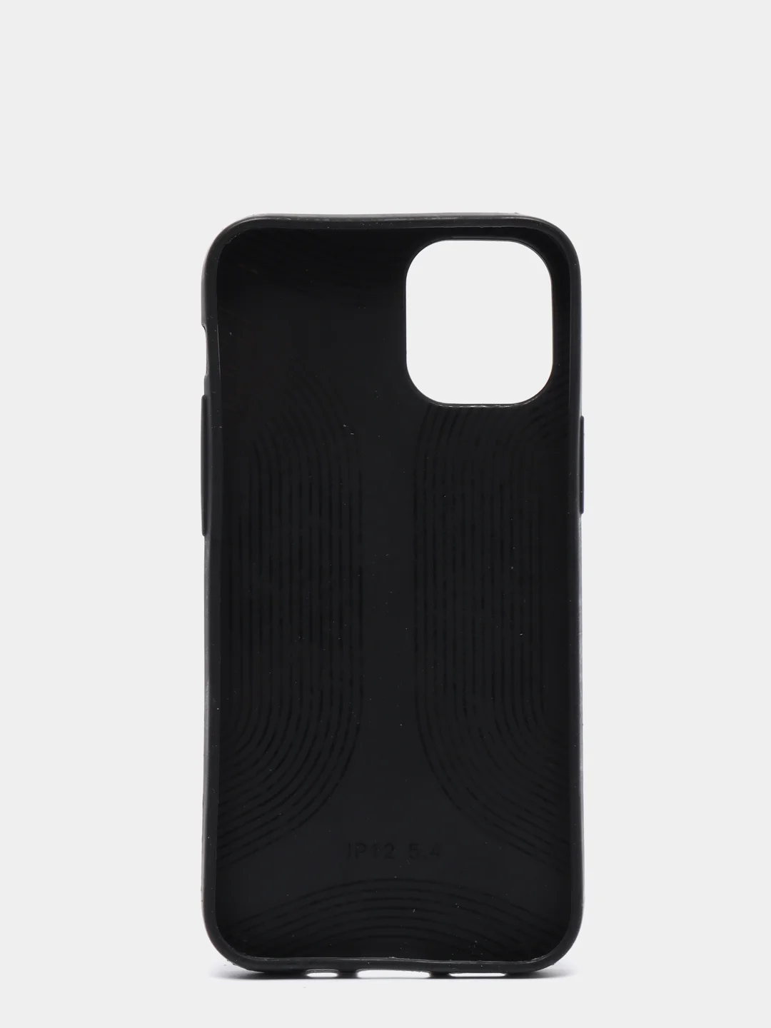 Хром чехол для iPhone 12 / 12 Pro (6.1), 12 Pro Max, 12 Mini, черный, под кожу