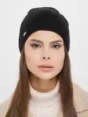 Черный вязаная шапка Капелла