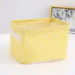 Лимонный корзина для хранения из хлопка и льна с водонепроницаемой пропиткой