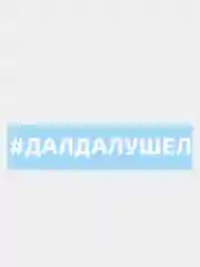 Белый наклейки на автомобиль "# далдалушел"