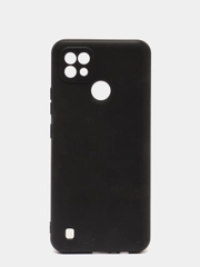 Чехол Realme C21 (Реалми С21), черный, силиконовый