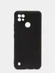 Чехол Realme C21 (Реалми С21), черный, силиконовый