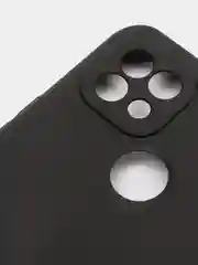 Чехол Realme C21 (Реалми С21), черный, силиконовый