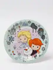 Frozen 2, набор бумажных тарелок, мятный, 6 шт, d 180 мм, чиби