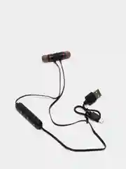 Черный беспроводные наушники Sports Sound Stereo на магнитах