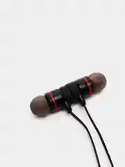Черный беспроводные наушники Sports Sound Stereo на магнитах