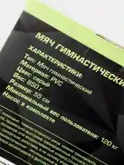 Серый мяч гимнастический ESPADO с насосом, антивзрыв, 55 см