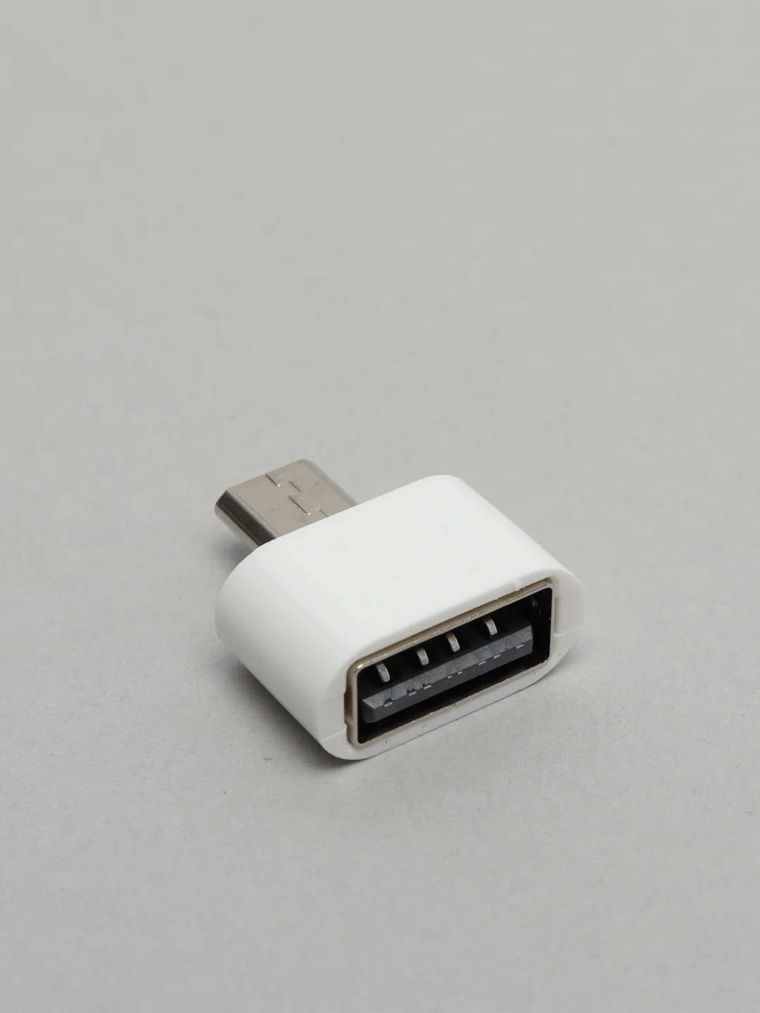 Белый otg переходник с Micro USB, OTG Type C на USB, отг