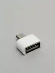Белый otg переходник с Micro USB,  OTG Type C на USB, отг