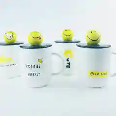 Кружка "Смайл", с крышкой