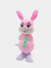 Розовый заводная игрушка попрыгунчик "Зайчонок"