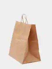 Пакет бумажный, крафтовый, с кручеными ручками, 320 х 370 х 200