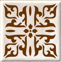 Трафарет пластиковый Luxart Template Дамаск 4, 10х10см, толщина 0,7 мм