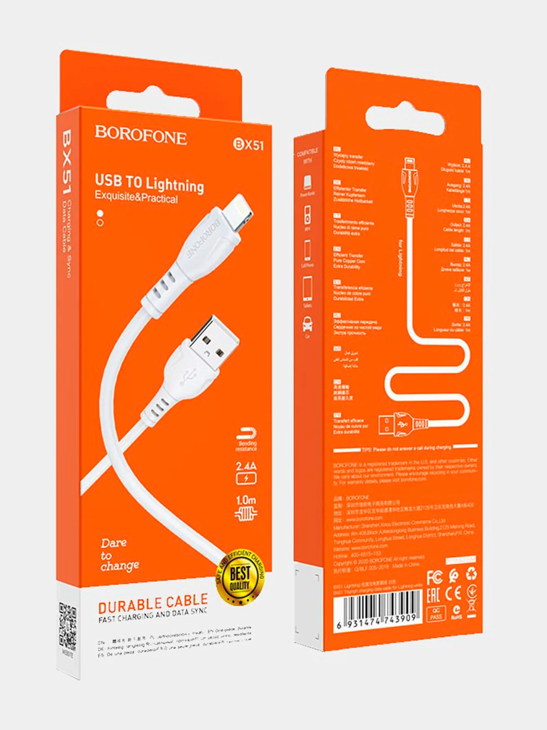 Зарядный кабель Lightning USB для iPhone, зарядное устройство айфон, зарядка, 1 метр