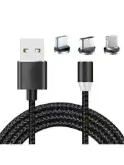 Кабель зарядный магнитный Micro USB, Lightning, Type-C