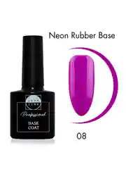 Базовое покрытие LunaLine Rubber Neon, неон,каучуковая база для ногтей
