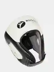 Белый защитный открытый шлем для рукопашного боя RuscoSport