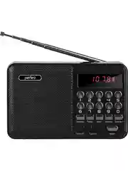 Черный perfeo радиоприемник цифровой PALM FM 87.5-108МГц/ MP3/ питание USB или 18650