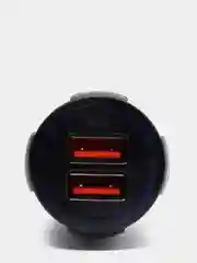 Черный автомобильное зарядное устройство, 2 USB