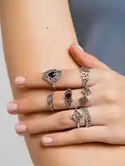 Женские кольца винтажные, набор 15 штук