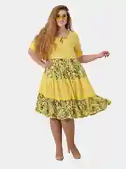 Желтый платье женское больших размеров