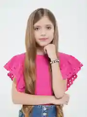 Детский браслет оберег / БраслетШамбала / Браслет детский со стразами 11 (+6)см